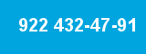922 432-47-91